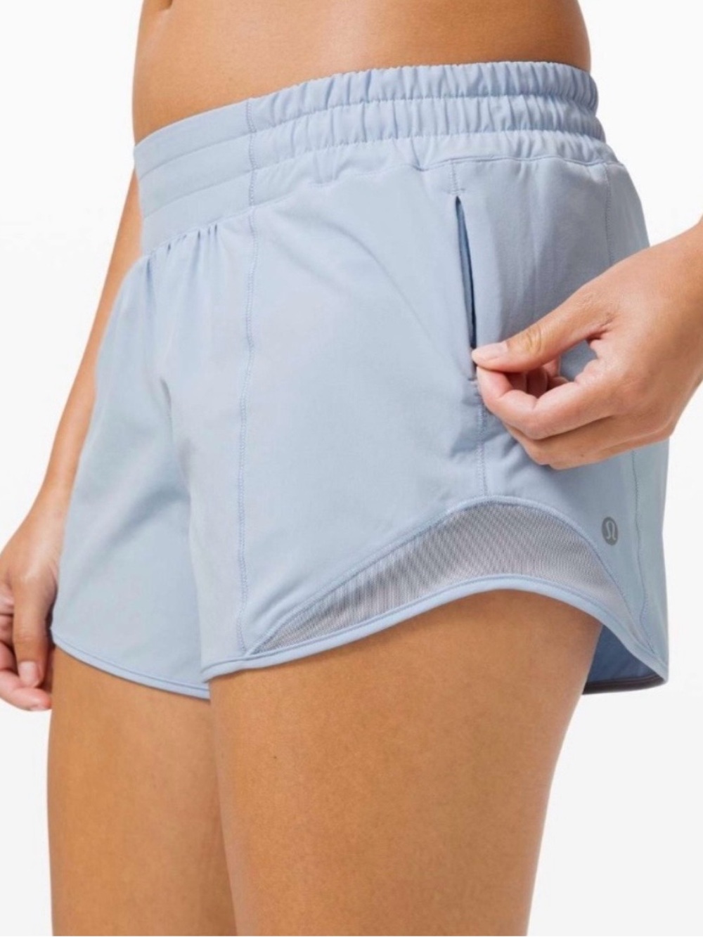 lululemon athletica Pale Blue Hotty Hot Shorts